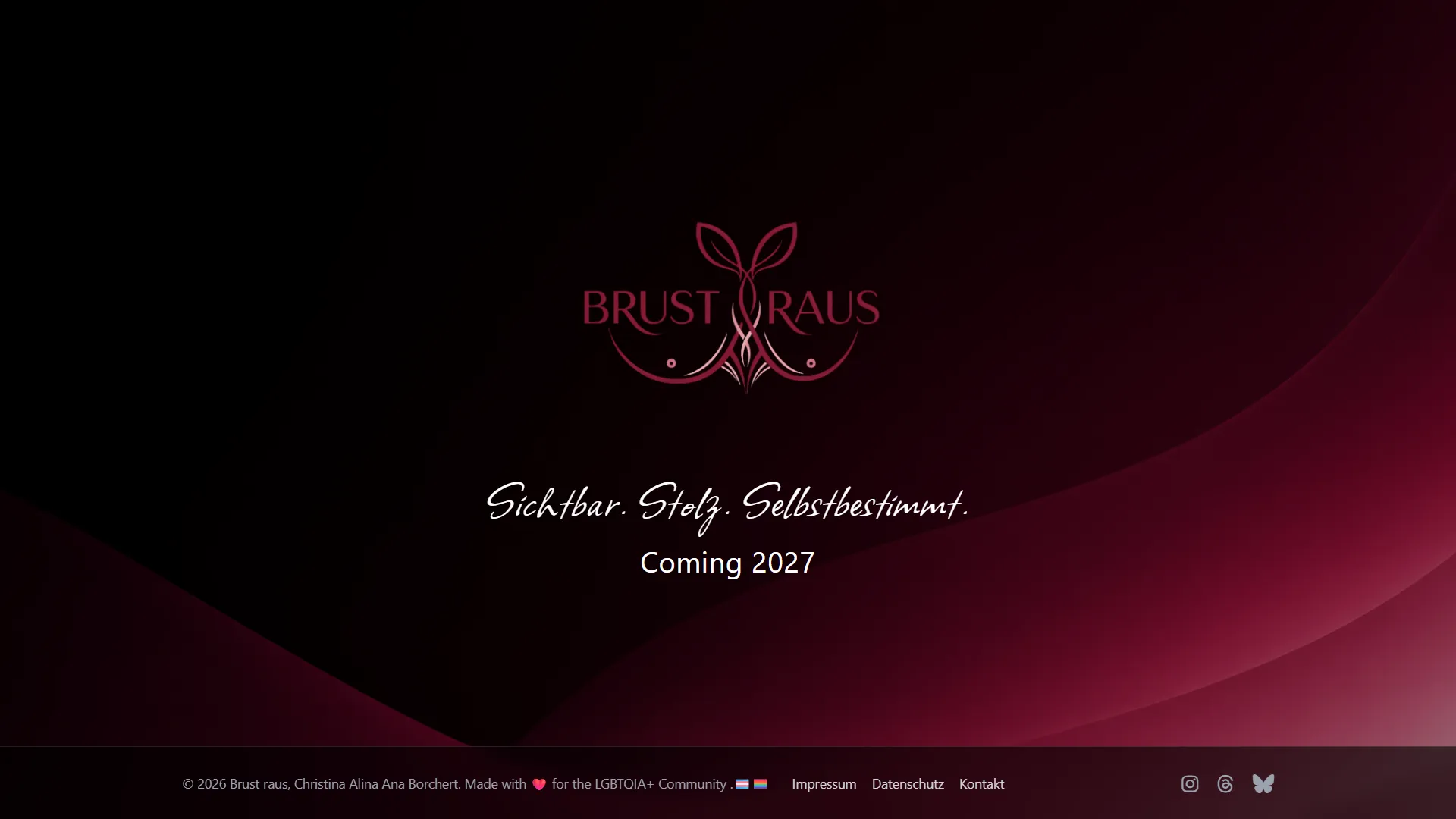 Brust raus Homepage
